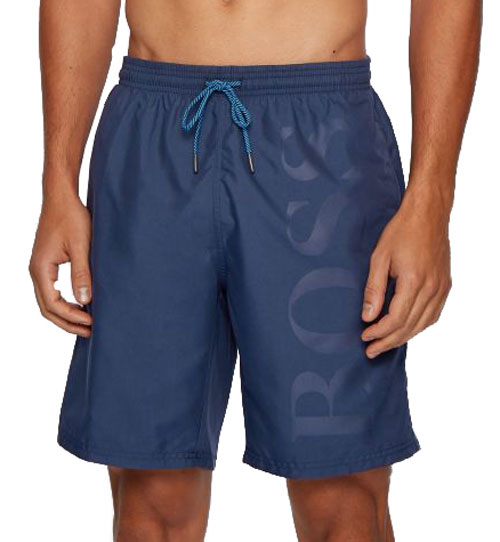 Hugo Boss zwemboxer Orca blauw voorkant 2