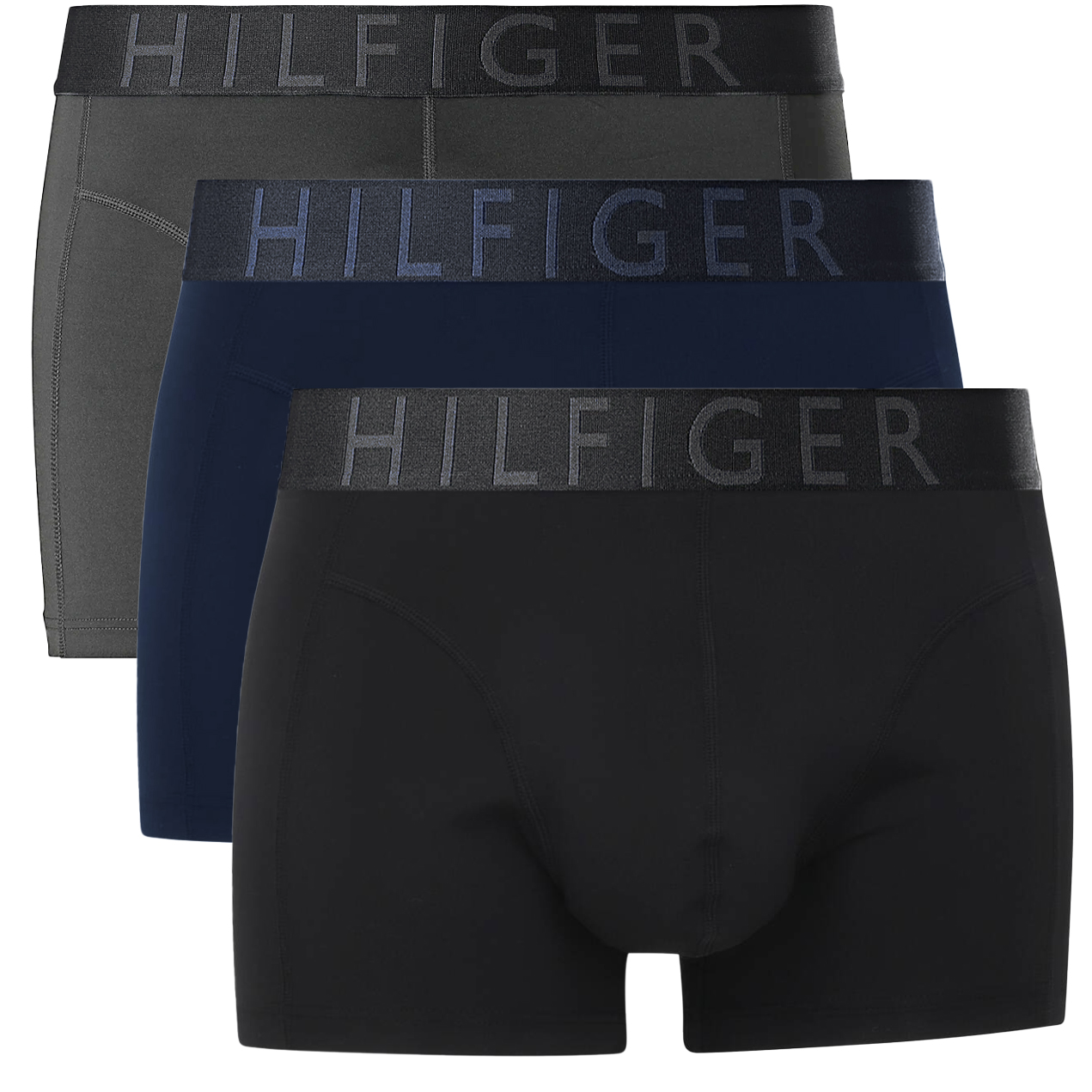 Tommy Hilfiger microfiber boxers -trunks 3-pack Cooling grijs