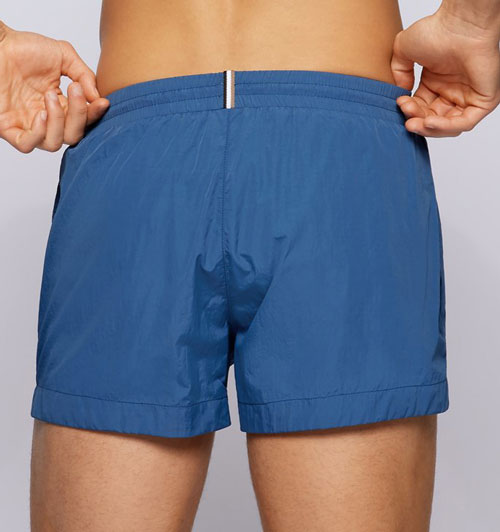 Hugo Boss Mooneye zwemshort blauw achterkant