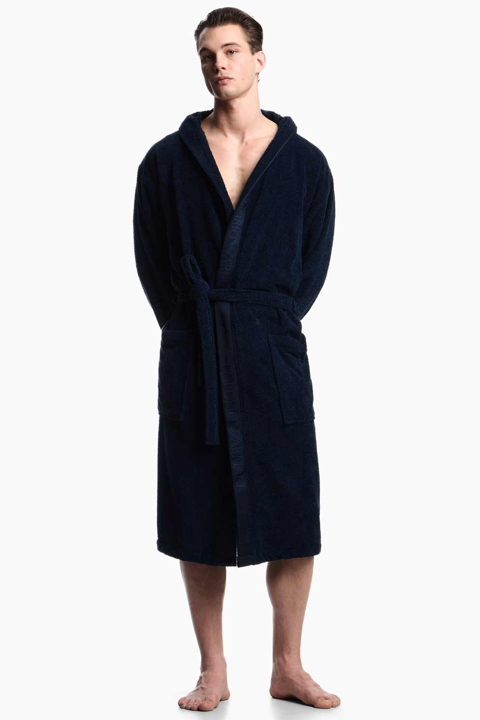 Armani Badjas met logo blauw