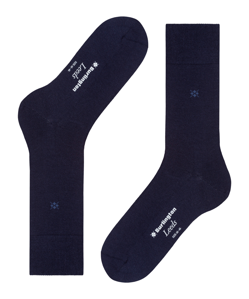 Burlington Leeds blauw sokken
