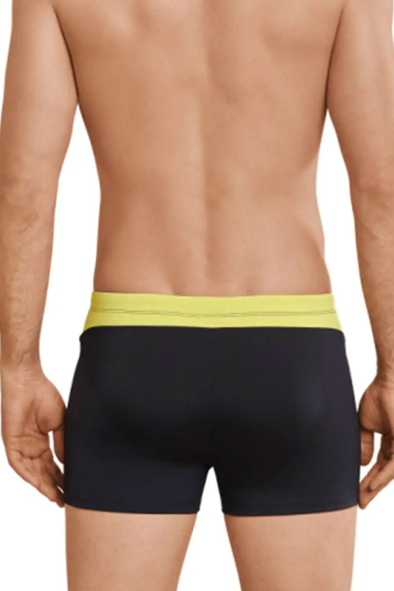 Schiesser Zwemboxer zwart met ritszakje