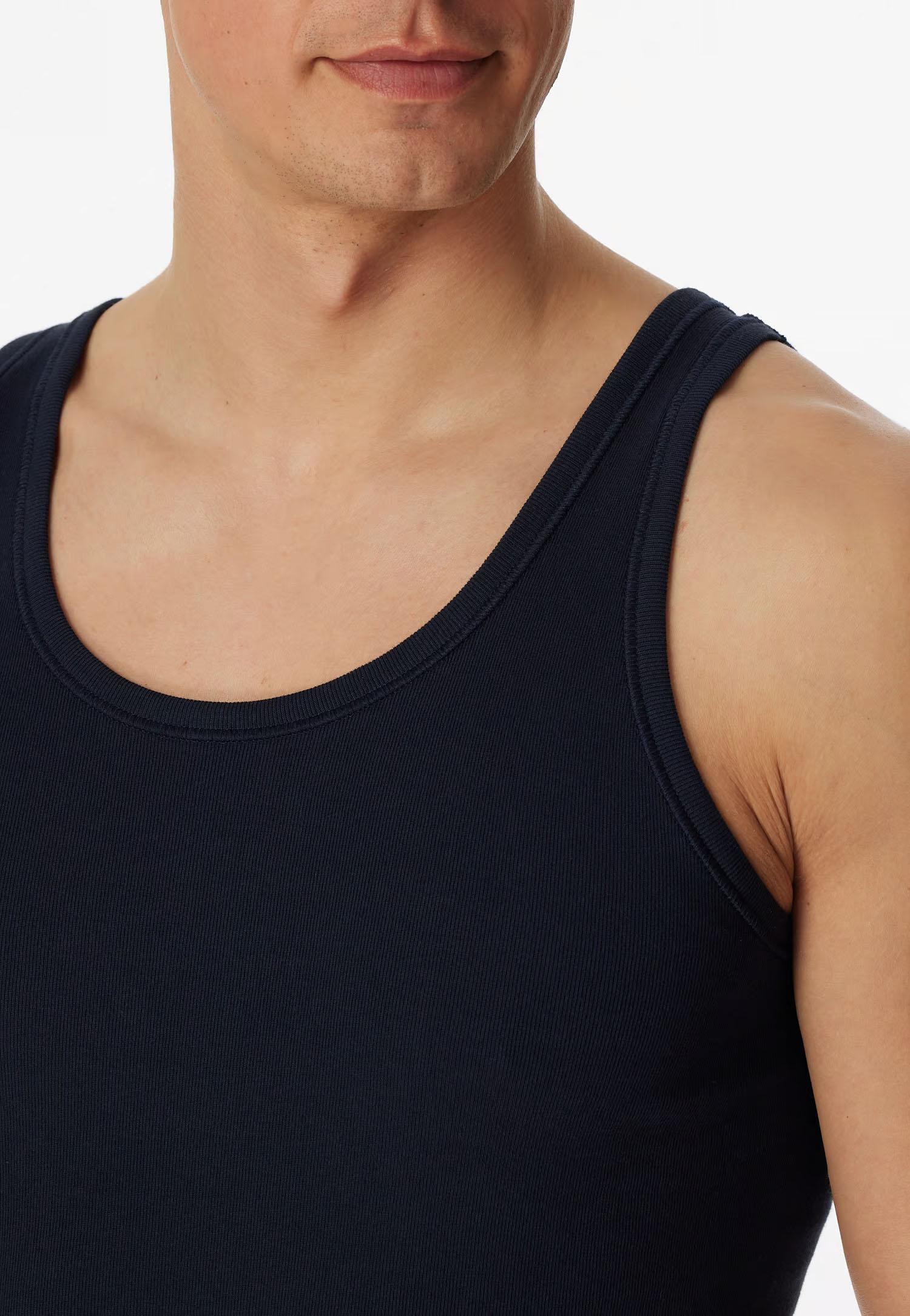 Schiesser Hemden cotton essentials 6-pack blauw