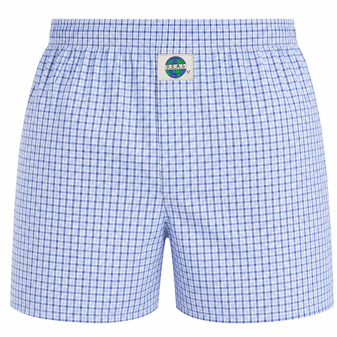 Deal Boxer lichtblauw ruitje 192300