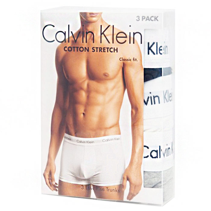 Calvin Klein Boxershorts 3-pack geel-groen-grijs