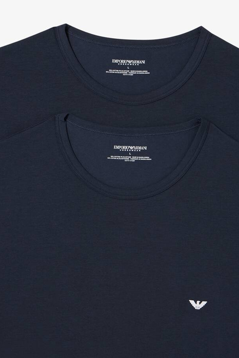 Armani T-shirts Core 2-pack blauw