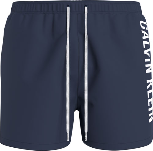 Calvin Klein medium drawstring zwemshort blauw