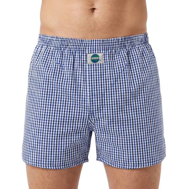 Deal boxer blauw ruitje 192305