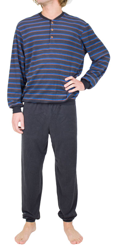 Seidensticker Pyjama badstof gestreept