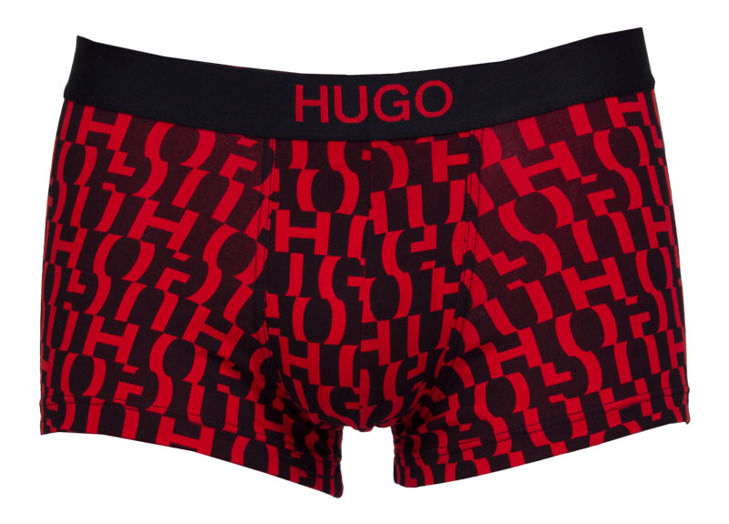 Hugo Boss shorts Hugo 2-pack print rood voorkant