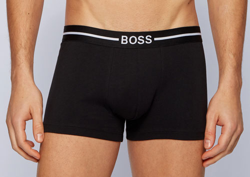 Hugo Boss boxershorts 3-pack zwart voorkant