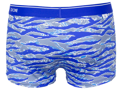 Calvin Klein microfiber boxershort blauw achterkant