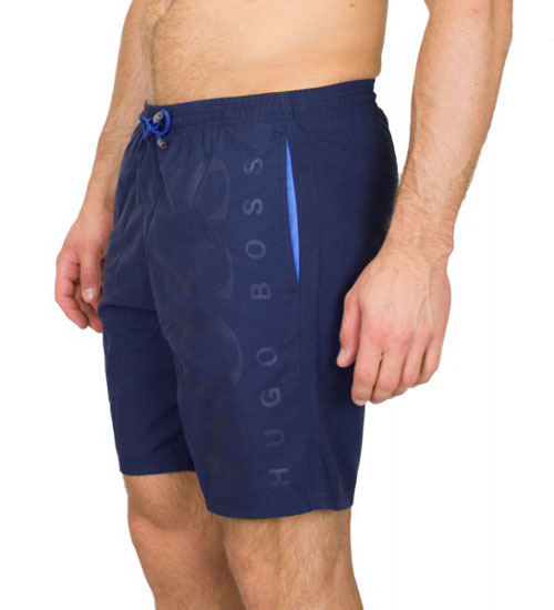 Hugo Boss zwemboxer Orca blauw