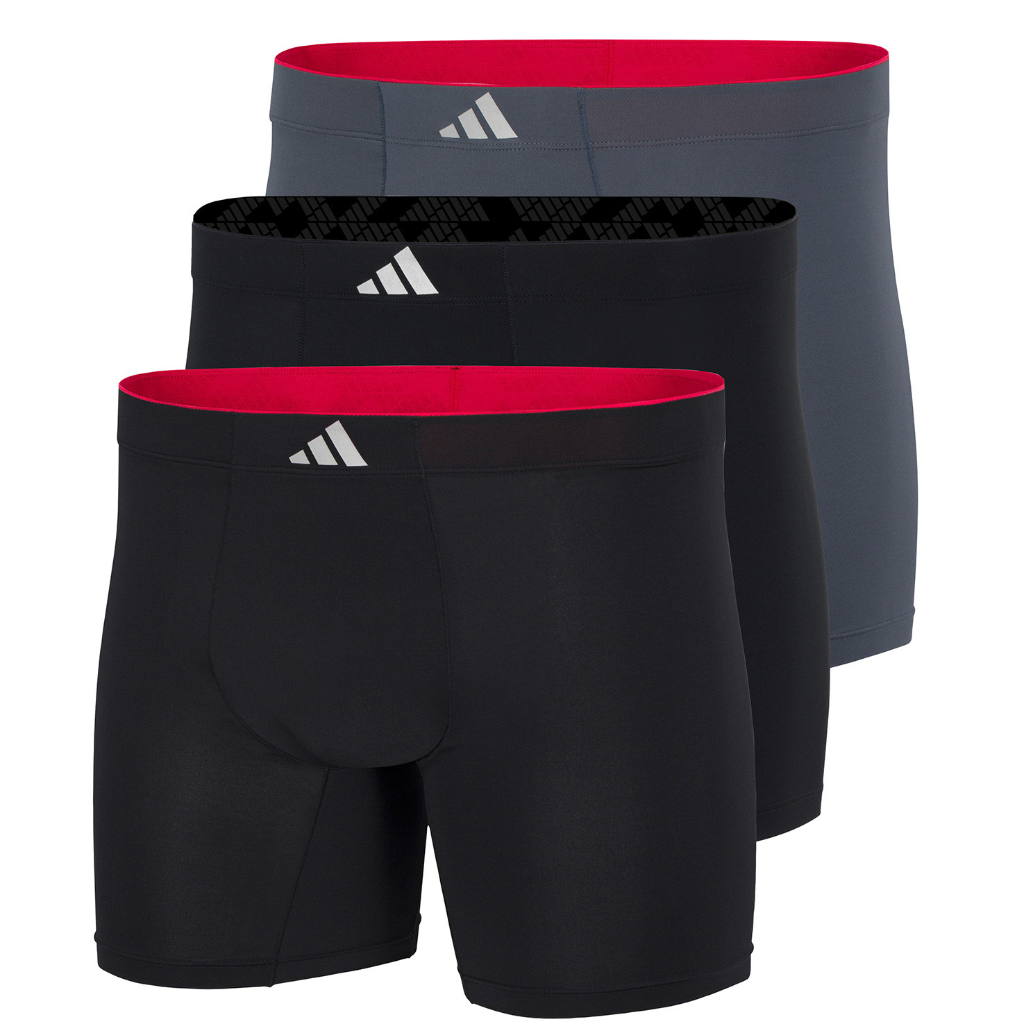 Adidas Boxershorts Micro tech 3-pack zwart-grijs