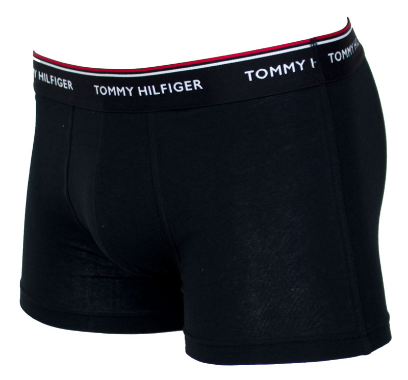 Tommy Hilfiger boxershorts 3-pack Essentials zwart zijkant