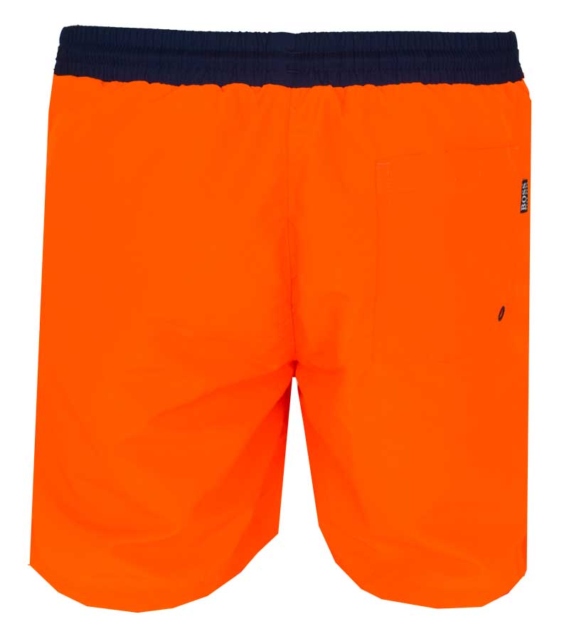 Hugo Boss Starfish zwemshort oranje-zwart achterkant
