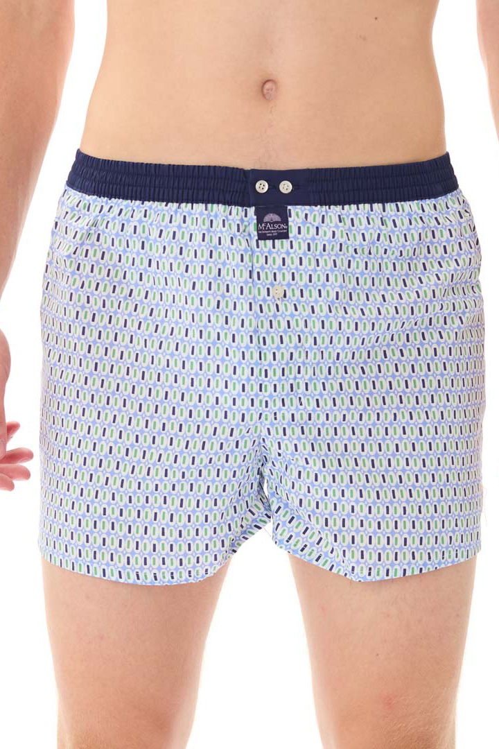 Mc Alson boxer lichtblauw met print 