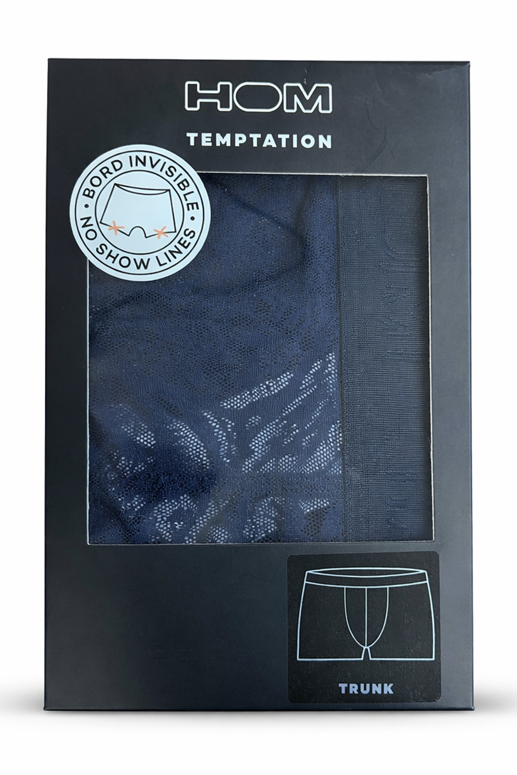 Hom Temptation short Free cut Lace blauw