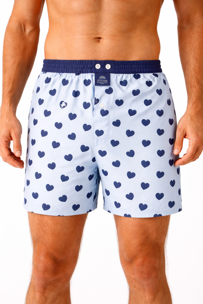 McAlson Boxer Passion hearts blue