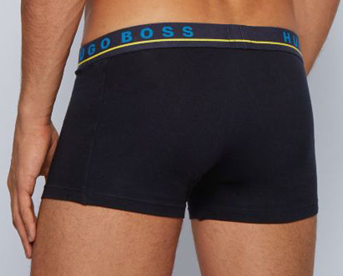 Hugo Boss boxershorts blauw 3-pack achterkant