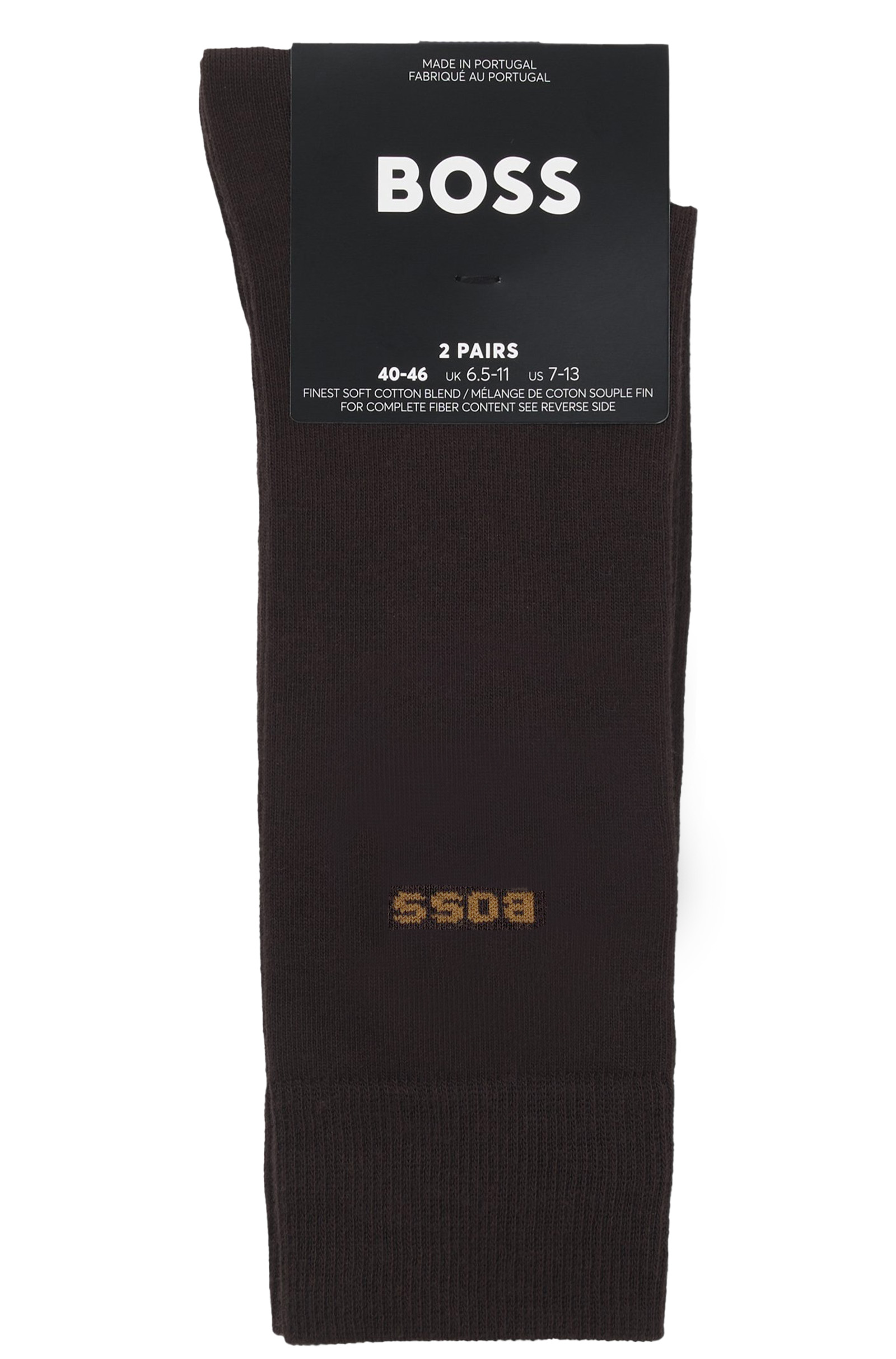 BOSS Sokken 2-paar bruin