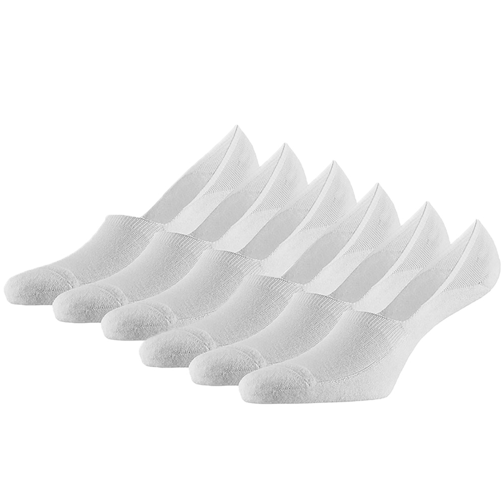 Apollo invisble sneaker sokken 6-paar wit