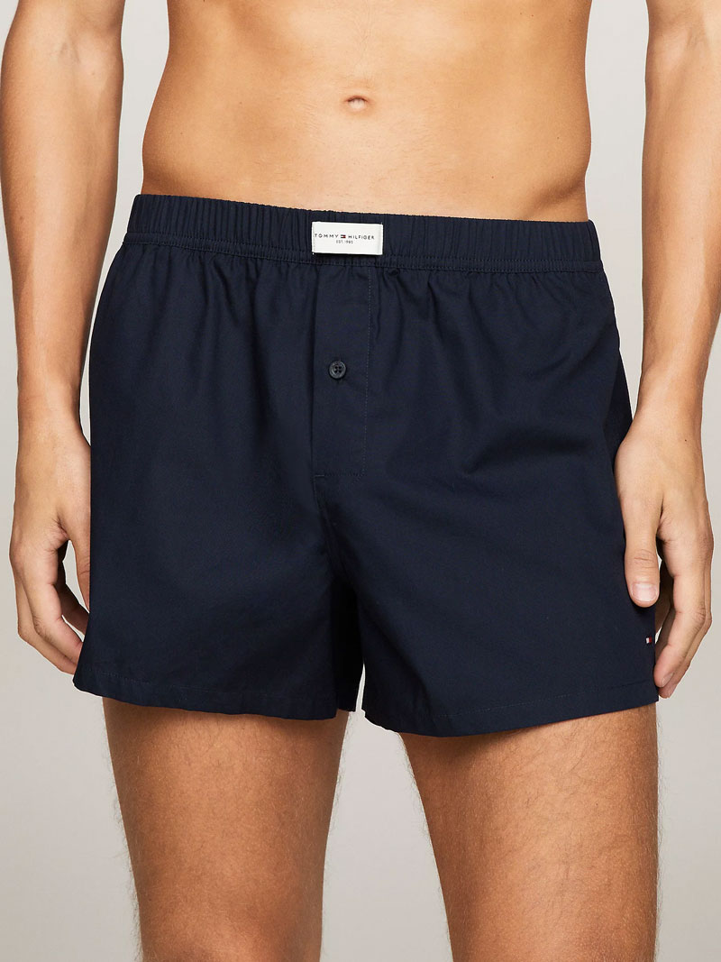 Tommy Hilfiger Woven boxer 3-pack blauw