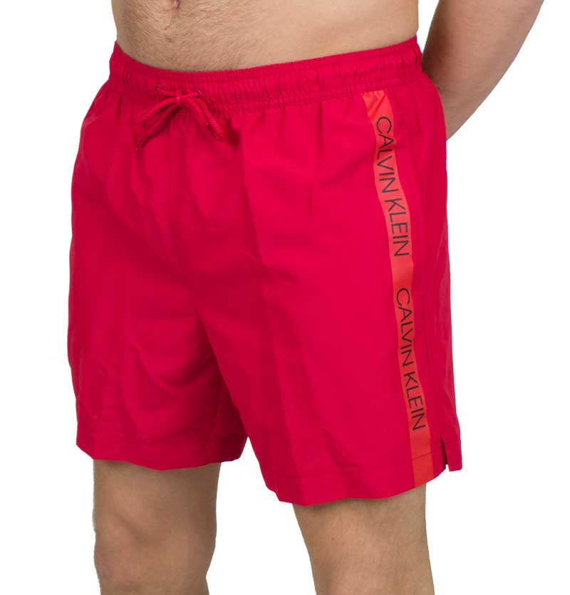 Calvin Klein zwemshort CK medium drawstring rood