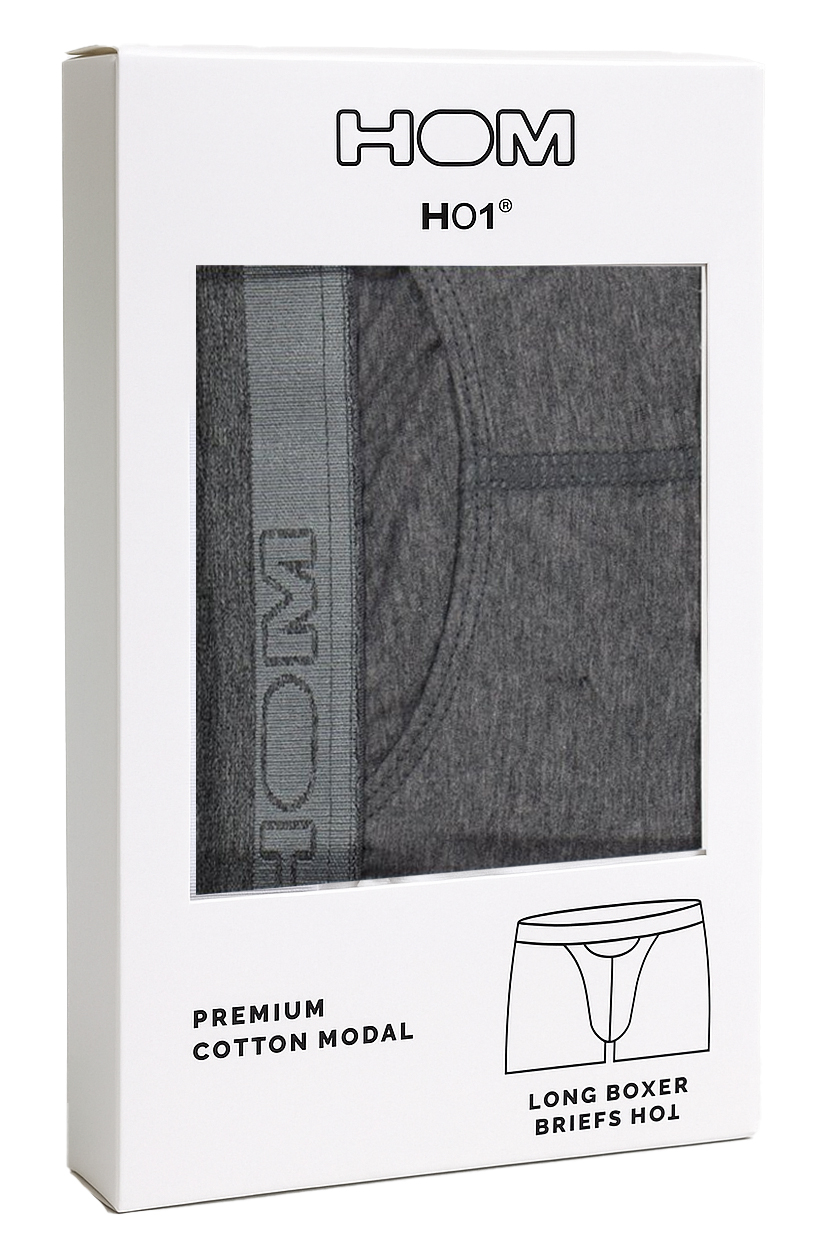Hom boxershort Ho1 long grijs