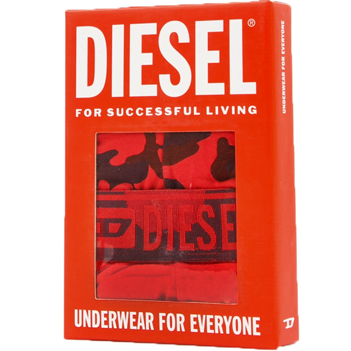 Diesel Damien boxershorts rood camouflage verpakking