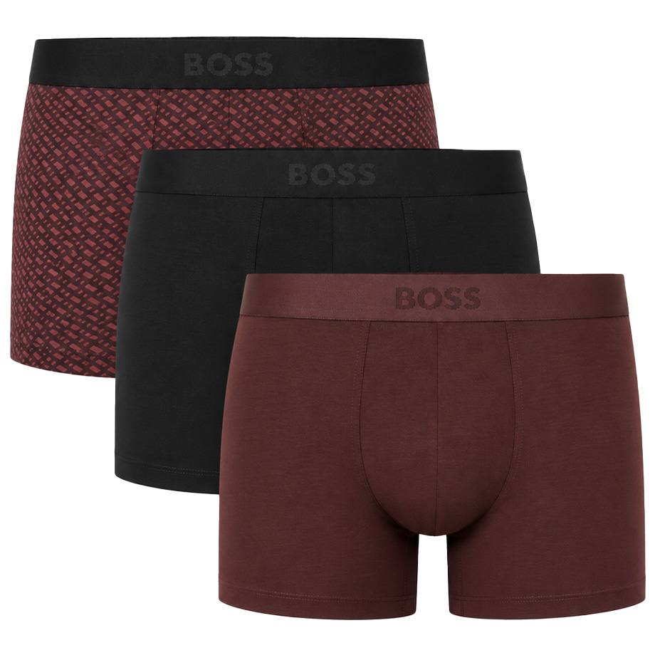 Boss ONE boxershorts 3-pack bordeaux-print