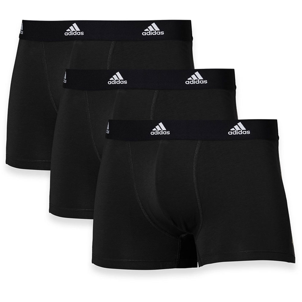Adidas boxershorts active flex cotton 3-pack zwart