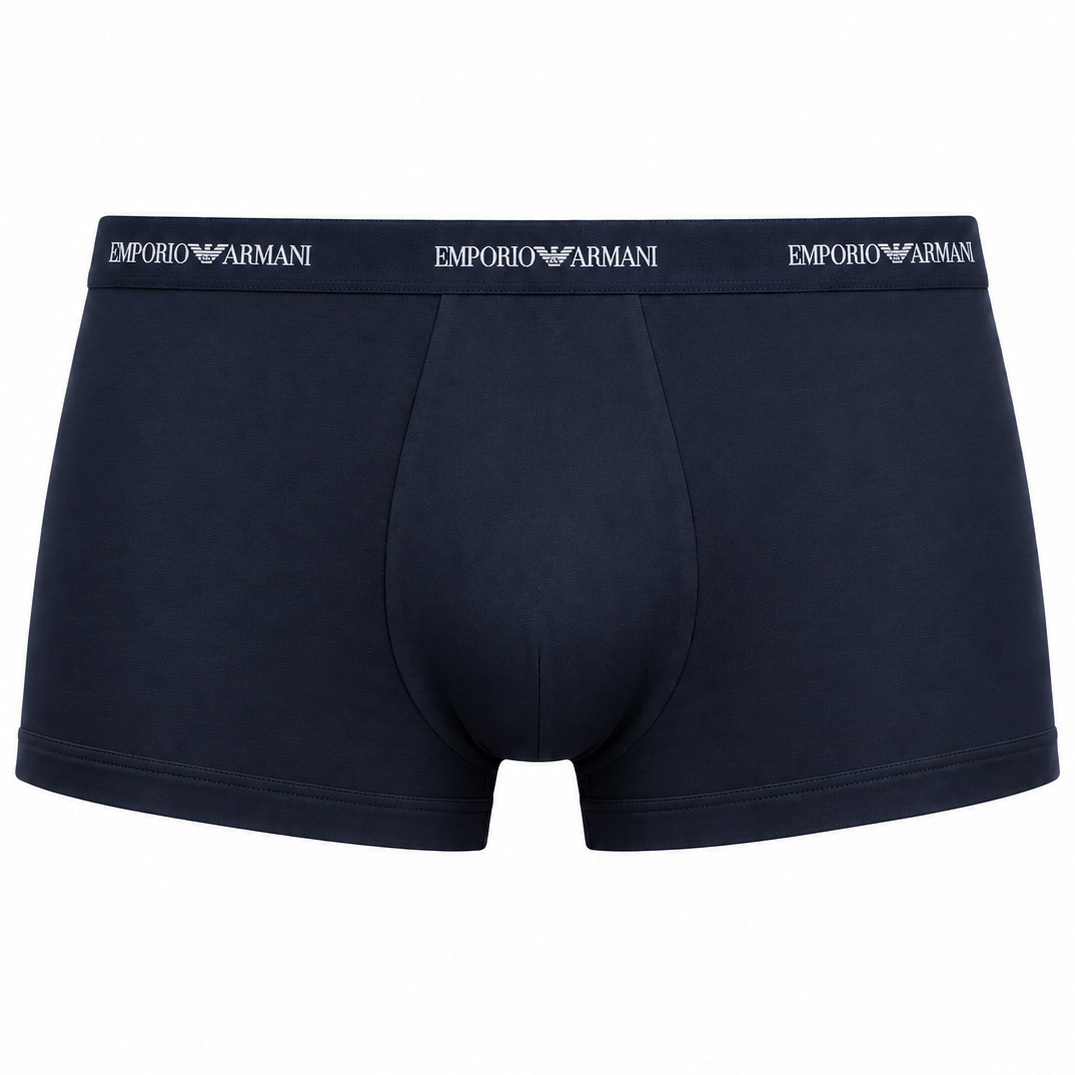 Armani boxer-trunk microfiber blauw