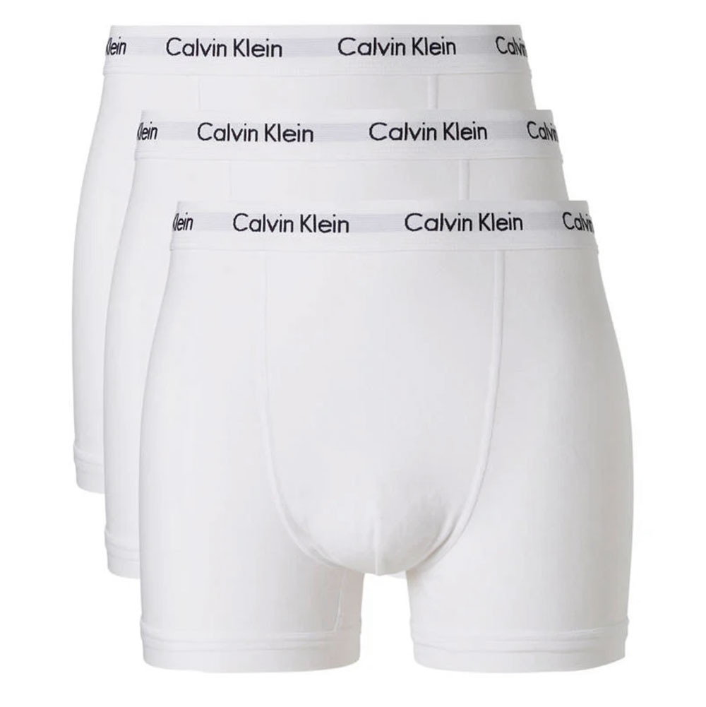 Boxershortshort Calvin Klein 3-pack trunk Heren Wit