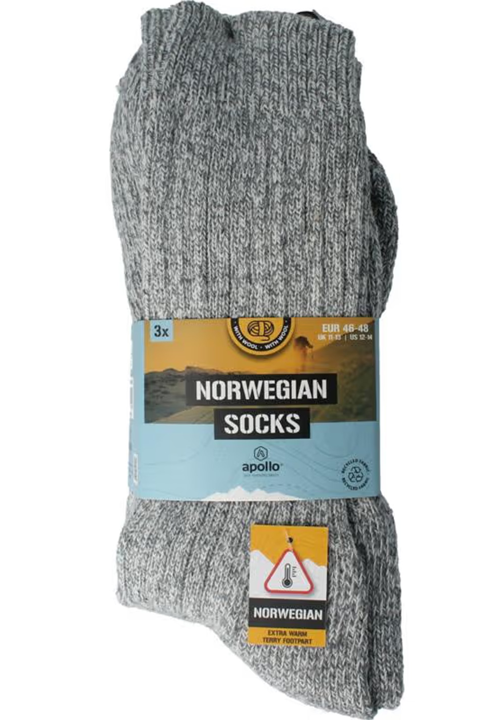 Apollo Noorse sokken - warme werksokken 3-paar