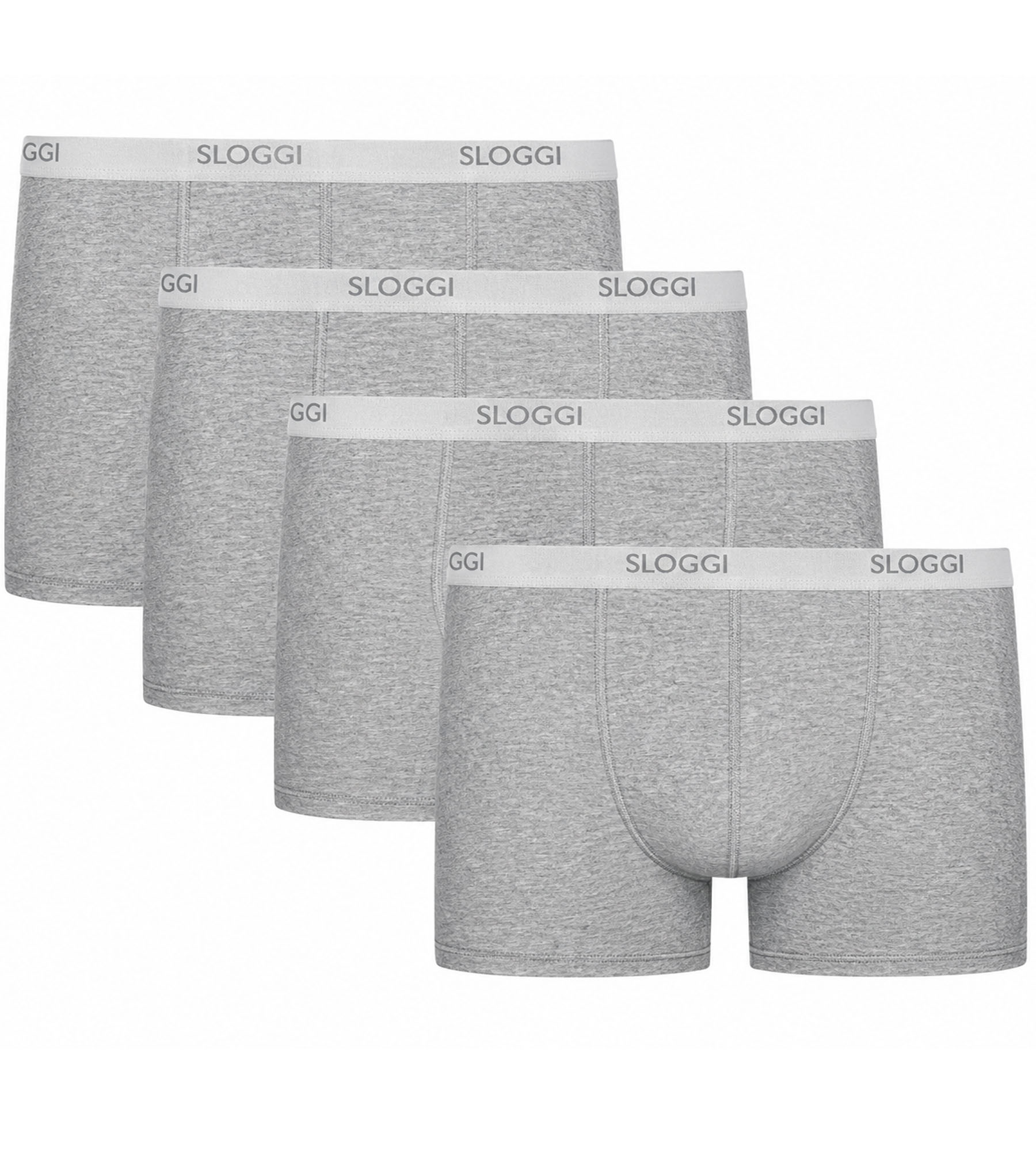 Sloggi men Basic short grijs 4-pack = 3+1 gratis