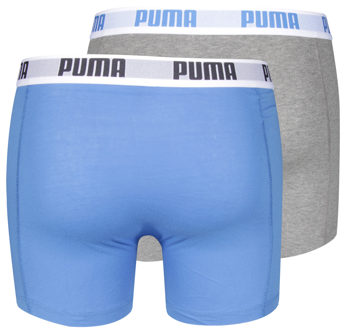 Puma boxershorts 2-pack grijs-blauw achterkant