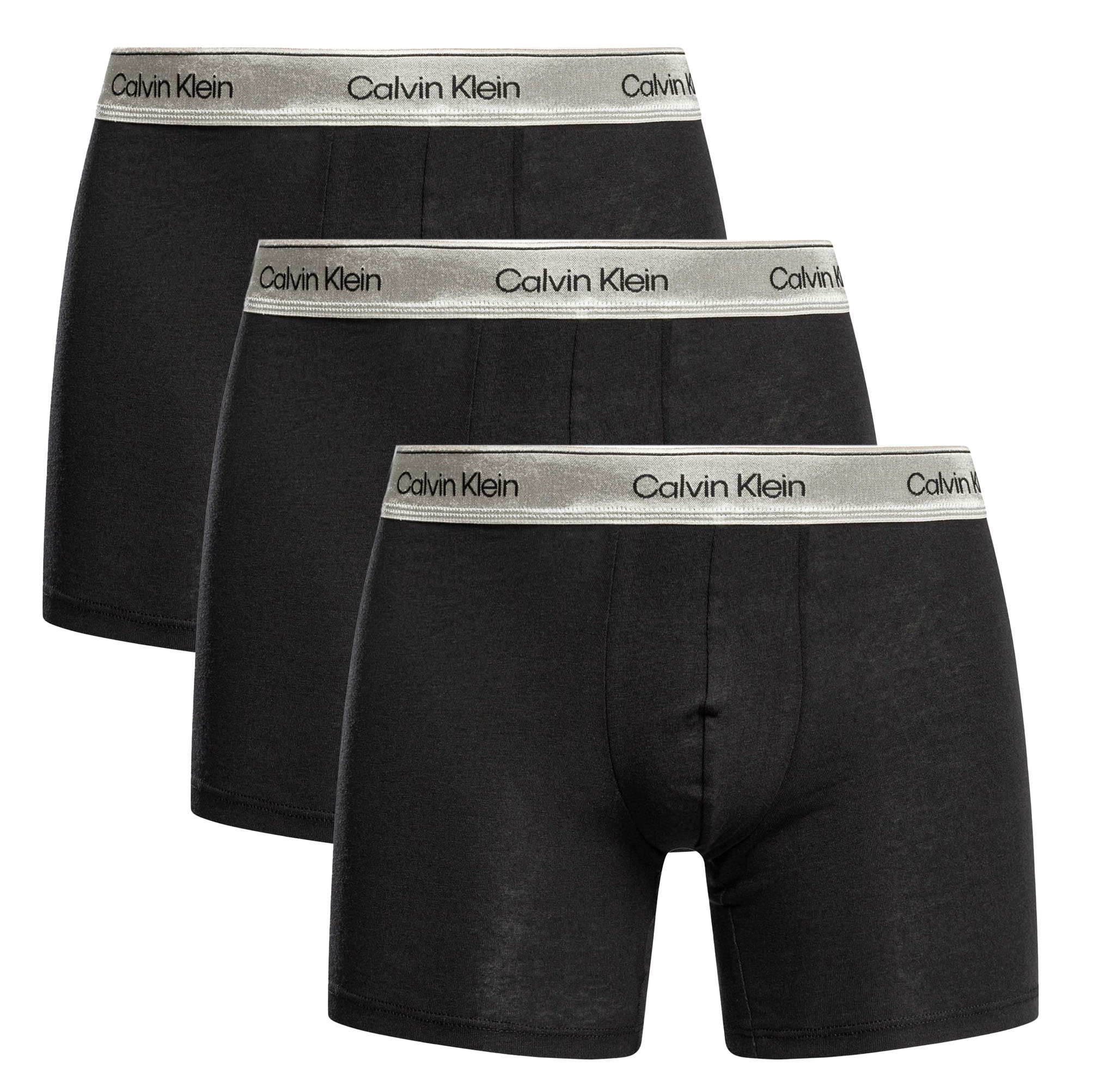 Calvin Klein Icon boxershort Metallic 3-pack zwart/zilver