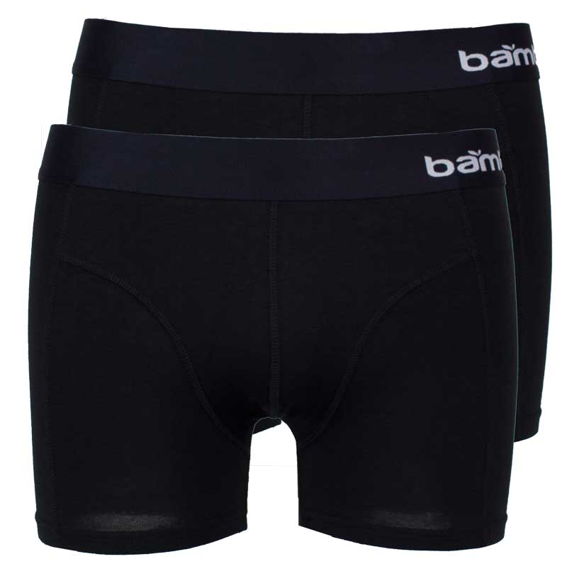 Apollo bamboo boxershorts zwart 2-pack