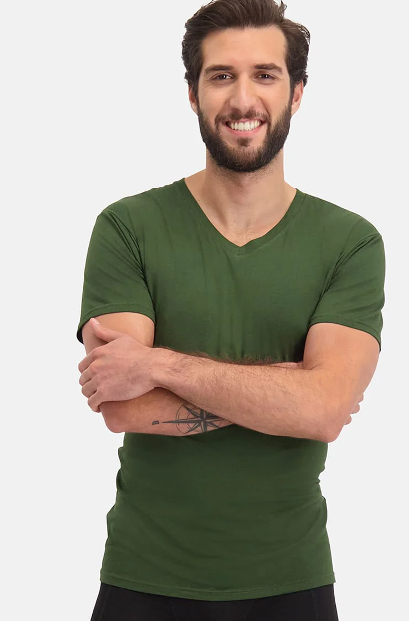 Bamboo basics T-shirts Velo 2-pack khaki 