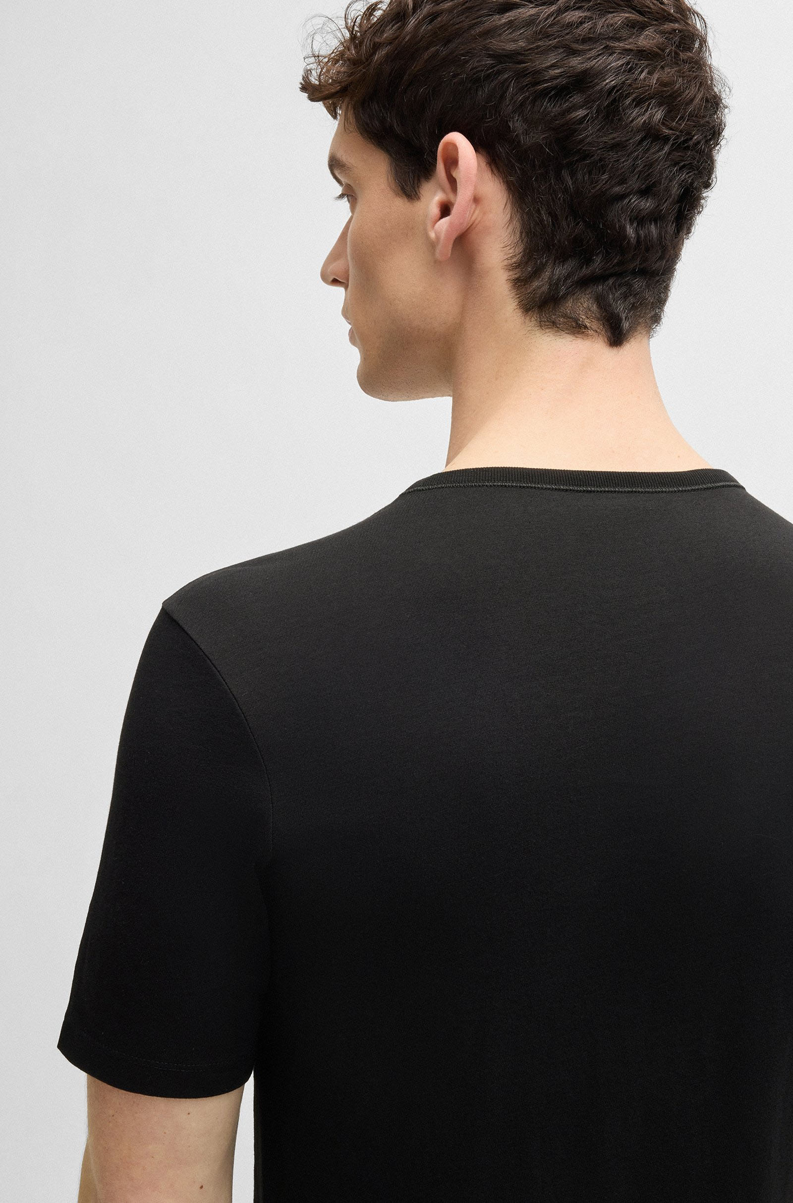 Boss T-shirt O-hals Classic 3-Pack zwart