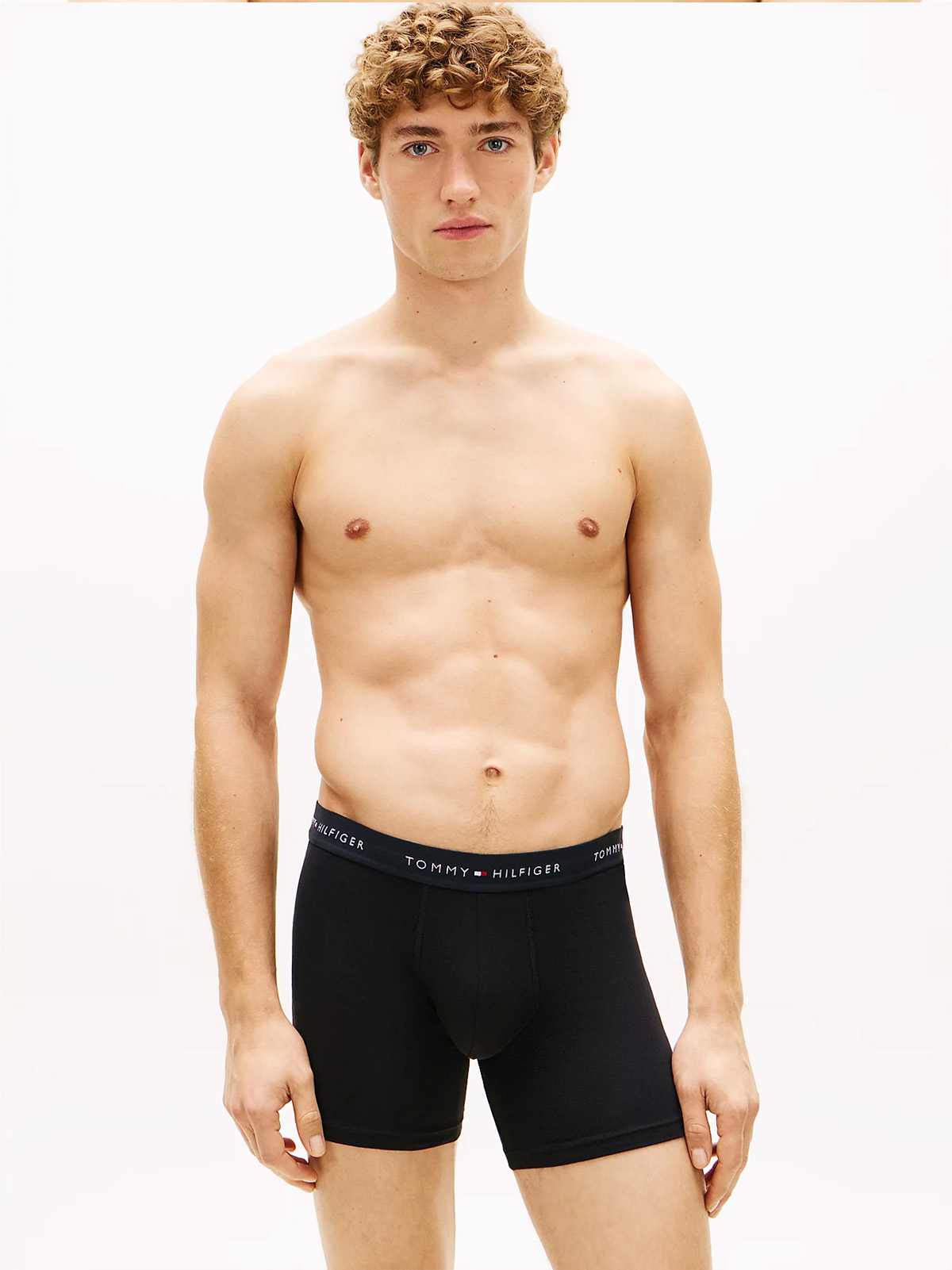 Tommy Hilfiger boxershorts microfiber 3-pack blauw