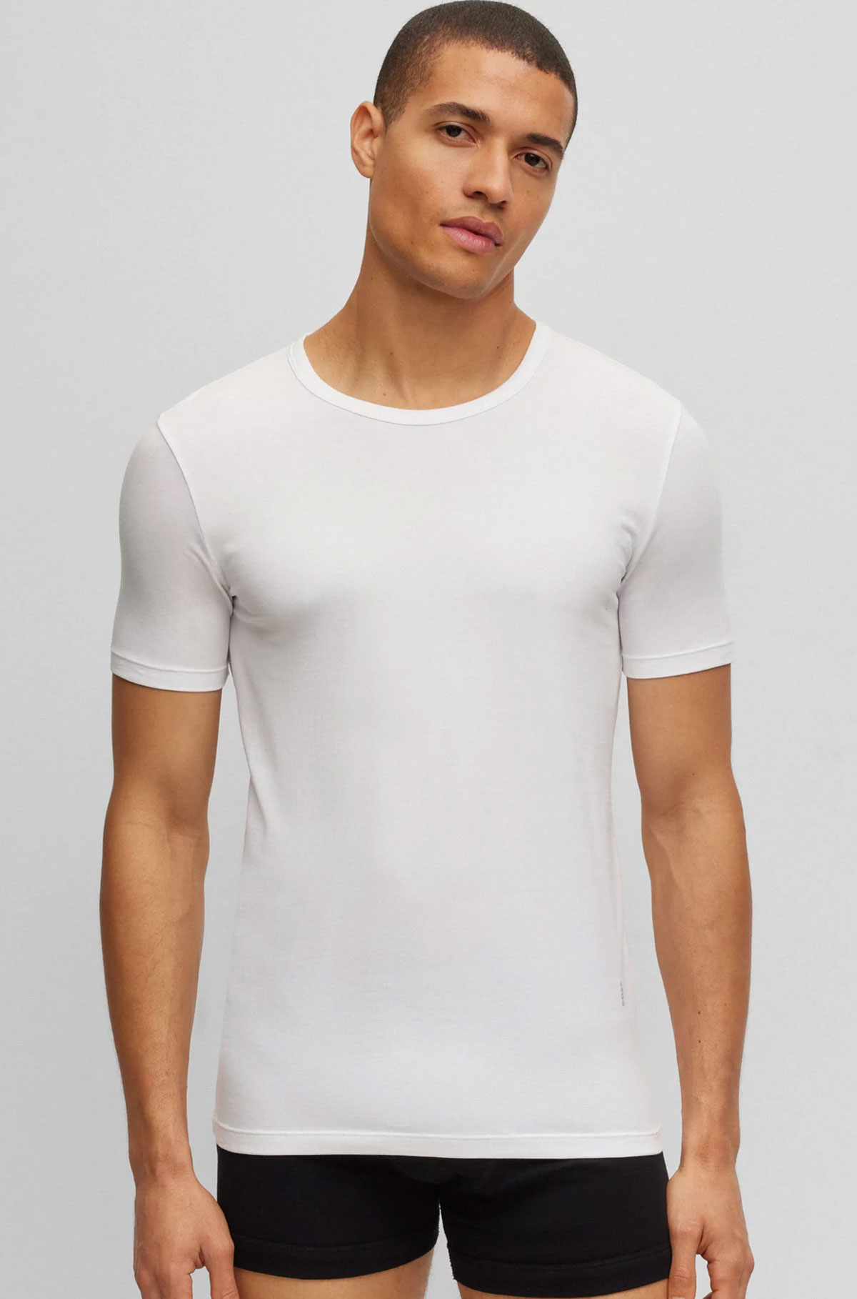 Hugo Boss T-shirt Modern slim fit 2-pack wit