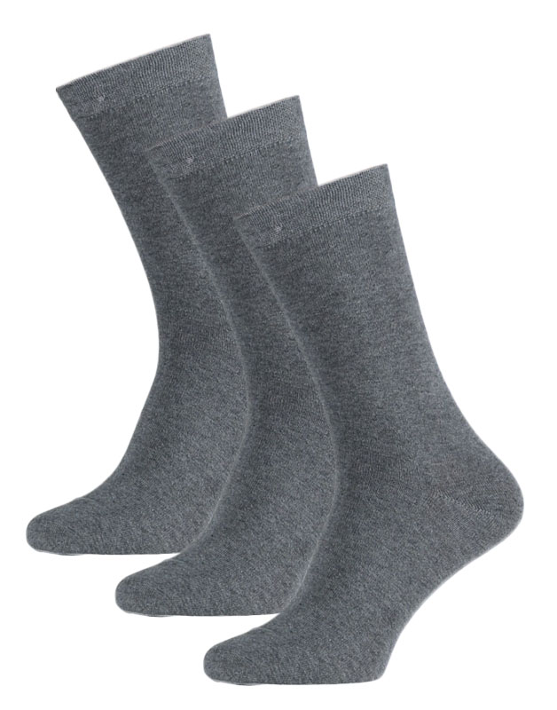 Apollo sokken grijs 3-paar