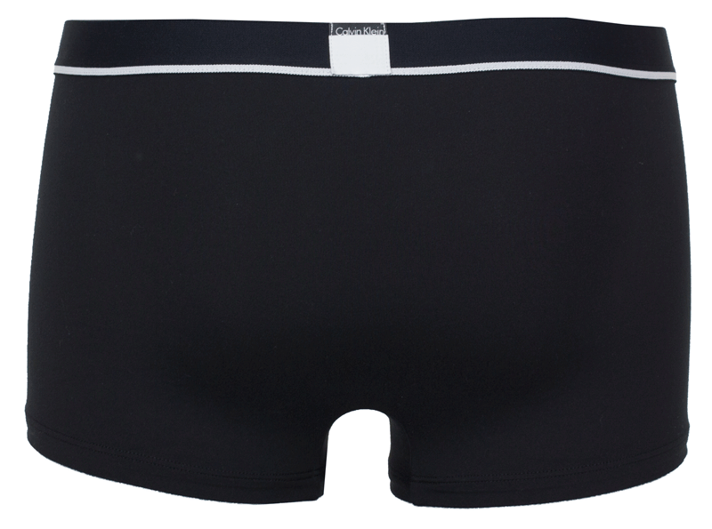 Calvin Klein short ID low rise microfiber zwart achterkant