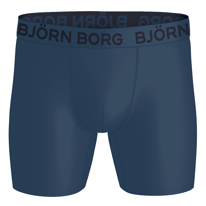 Bjorn Borg Boxershorts sports microfiber 2-pack geel - blauw