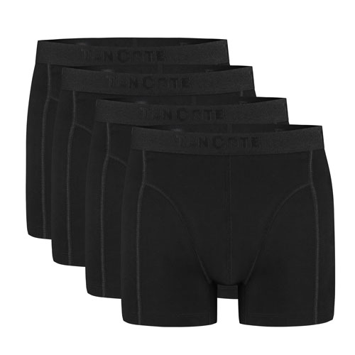 Ten Cate boxershorts organic cotton 4-pack zwart