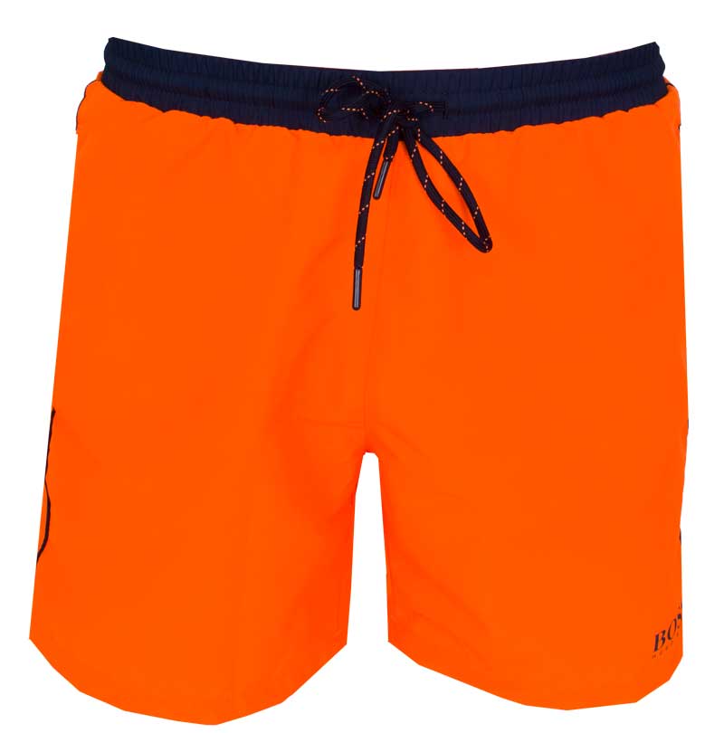 Hugo Boss Starfish zwemshort oranje-zwart voorkant