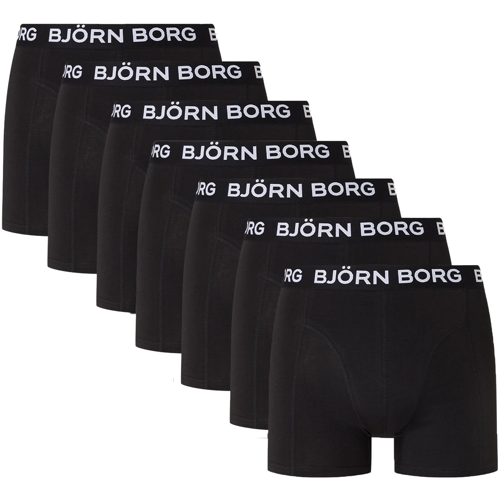 Bjorn Borg Boxershorts Cotton stretch 7-pack zwart