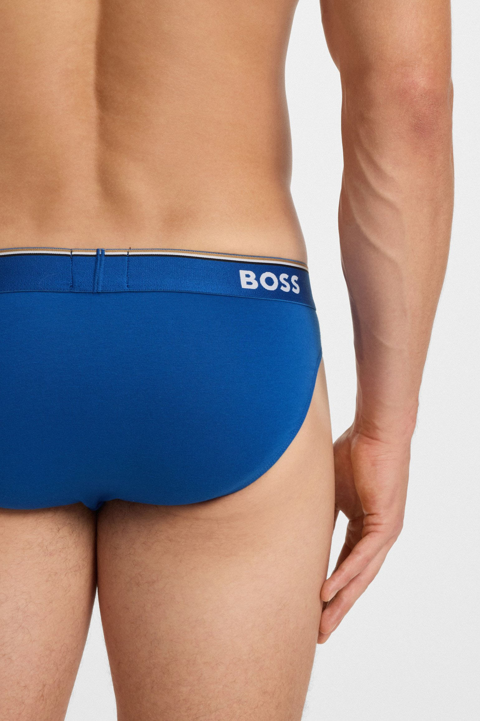 Boss 3-pack slips Power rood-blauw-grijs